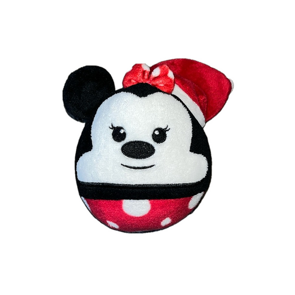 Disney Hallmark Minnie Mouse Plush Christmas Santa Ornament Stuffed Animal - Picture 1 of 6